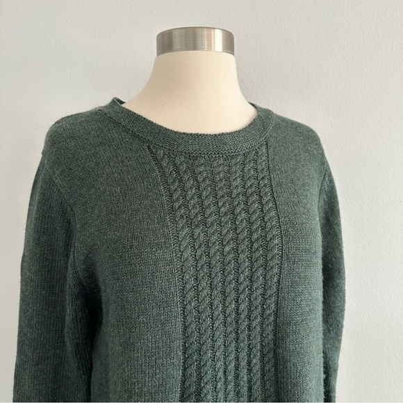 Soft Surroundings Knit Wool Blend Green Sweater M - Picture 5 of 10
